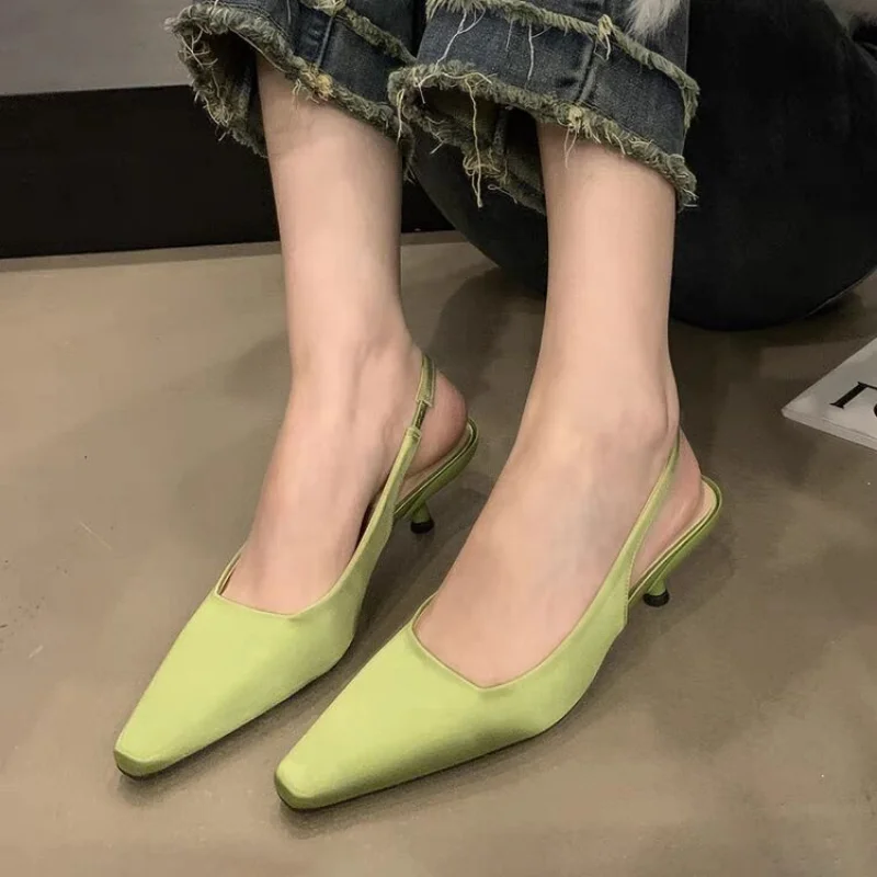 

Summer Women Heels Sandals 2023 New Fashion Pointed Toe High Heels Shoes for Women Sexy Party Wedding Thin Heels Women Shoes