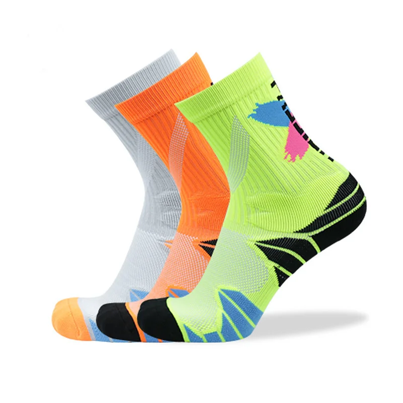 

3Pair/Lot Socks Cycling Soccer Sport Basketball Football Professional Running Outdoor Trekking Socks Men Women