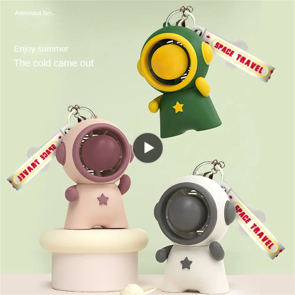 

Adjustable Wind Speed Outdoor Mute Charging Usb Mini Handheld Fan Portable Air Cooler Spaceman Shaped Fan Creative