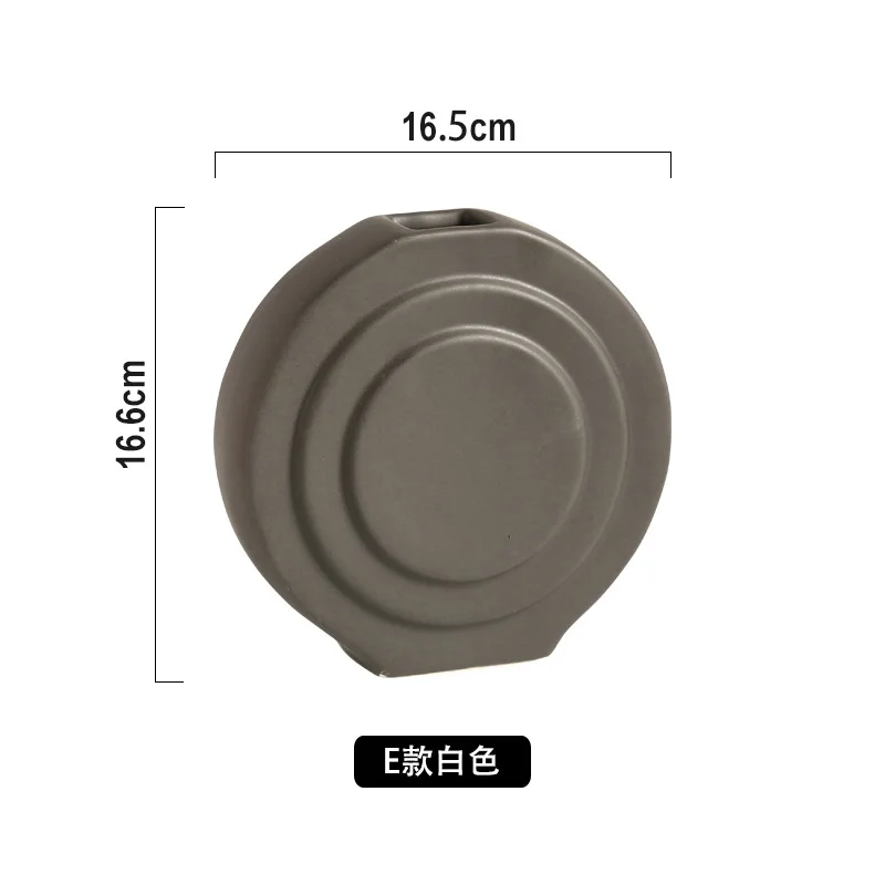 

Nordic White Vegetarian Ceramics Desktop Vases Ornaments Office Desktop Flower Arrangement Container Home Decoration Accessories