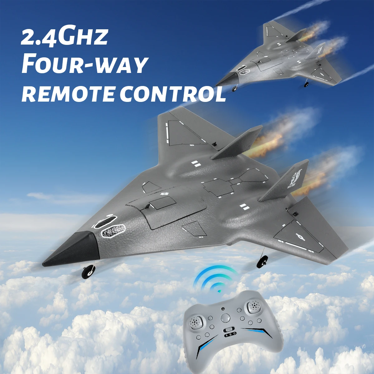 SR72 RC Самолет Скрытый кульверт 2 4G 4CH FX9672 Истребитель будущего Двойные мощные
