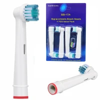4 pcs replacement electric toothbrush head tooth brush heads for oral b electric brush nozzles soft dupont bristle sb 17a