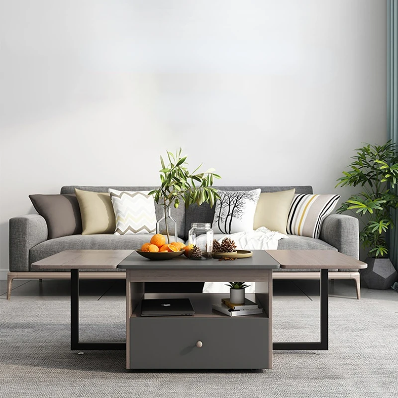 

Multifunction Folding Coffee Table Books Nordic Dressing Console Table Bedside Dining Kitchen Trolley Muebles Dining Tables NU