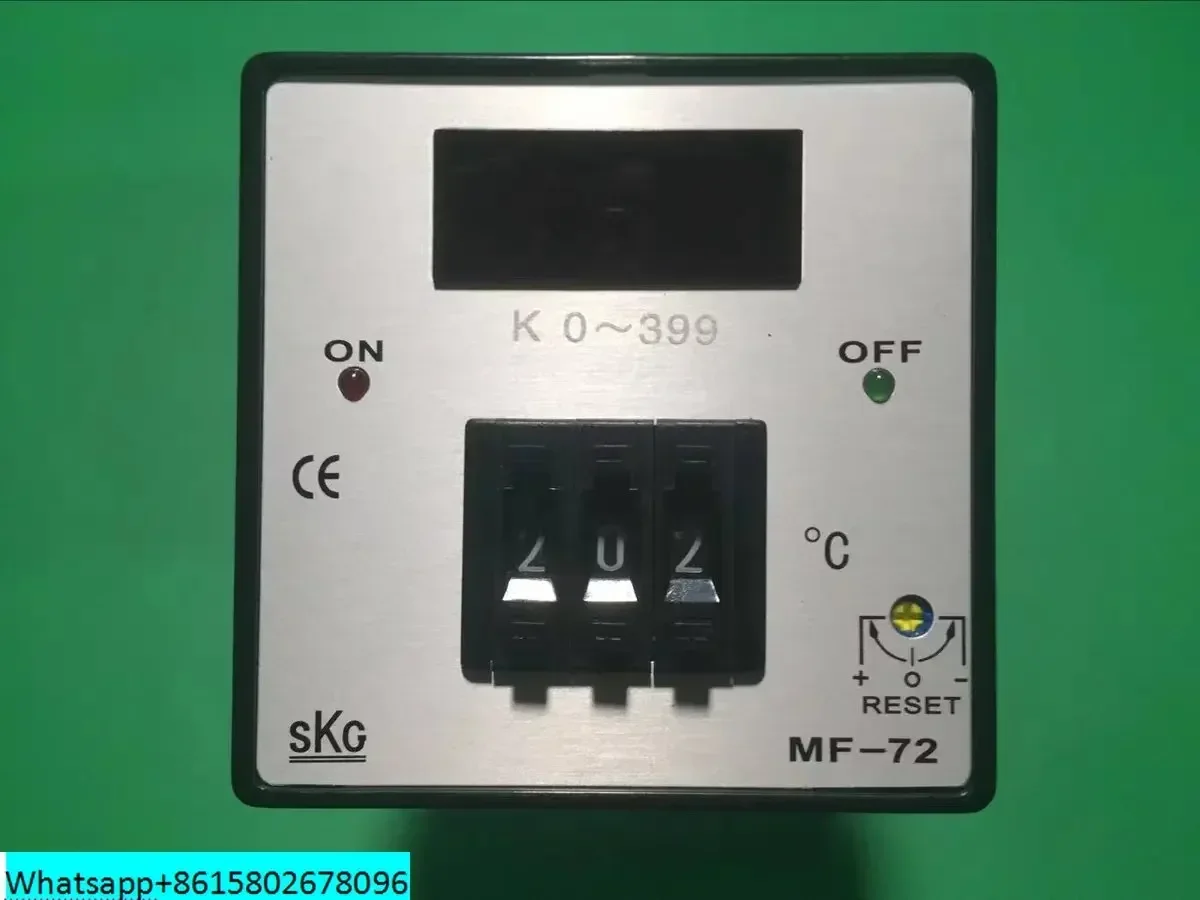 Тайвань SKG Kode Pembali Tampilan Digital Suhu Контроллер MF-72 MF72 Термостат K 0-399 ℃ 0-199 PT100 AC0-400A