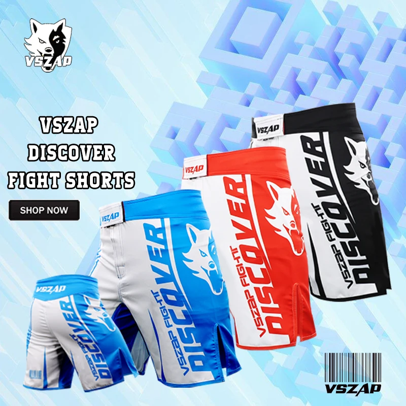 

fighting match training shorts MMA Thai boxing sports fitness quick dry VSZAP brand fighting pants men summer