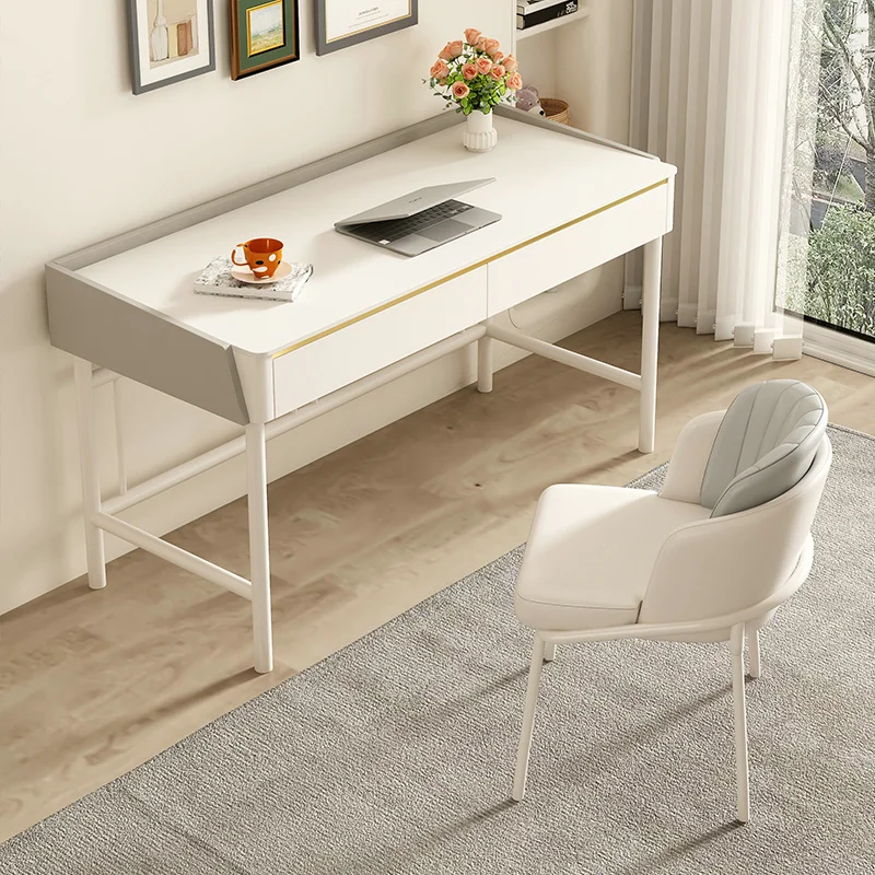 

HXL Stone Plate Desk Computer Desktop Desk Student Bedroom Writing Desk