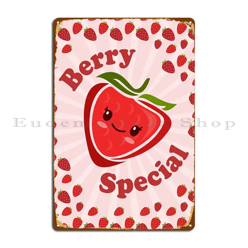 

Клубничный металлический знак, кинотеатр, Настенный декор, печатный плакат, жестяной плакат