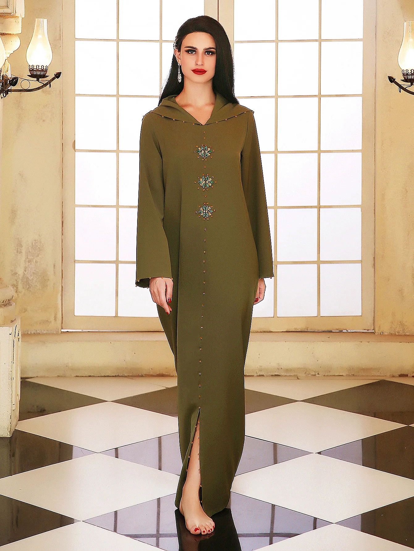 

Evening Party Dresses Eid Ramadan Abaya Kaftan Caftan Marocain Dresses Abayas for Women Islam Clothing Muslim Abayat Long Robe