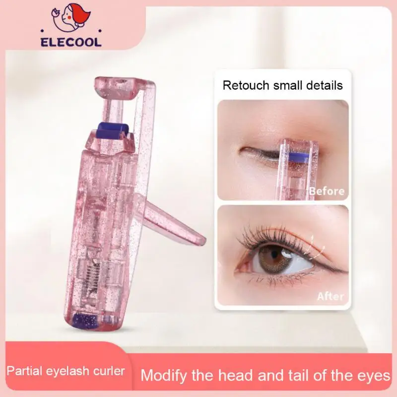 

Glitter Powder False Eyelashes Auxiliary Portable Beauty Cosmetic Eyelash Curling Clip Local Eyelash Curler Mini Eyelash Curler