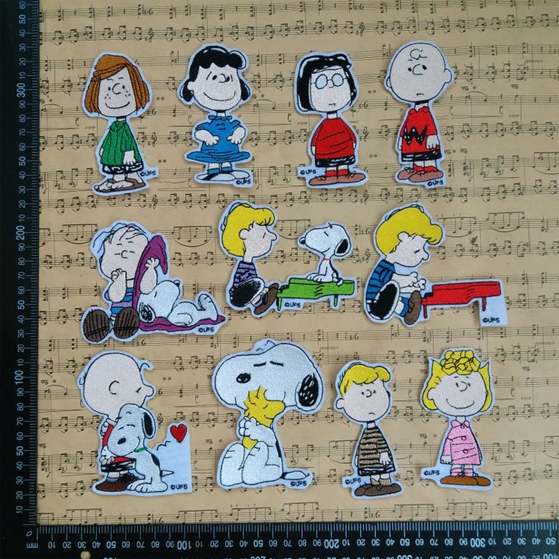 Снупи патчи арахис для одежды железо на Патчи Diy патч Вышивка дешевая одежда