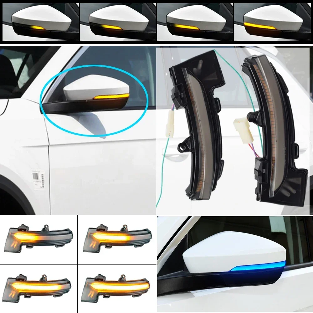 Динамический указатель поворота для Skoda Octavia Mk3 A7 5E 2014 2015 2016 2017 2018