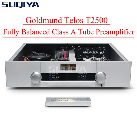 SUQIYA-Goldmund Telos T2500 полностью сбалансированный пульт дистанционного управления Fever Hifi флагманский чистый класс А трубный преусилитель