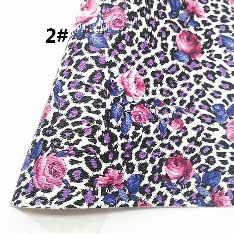Лиловая синтетическая кожа ткань листы цветы леопард искусственная для поделок