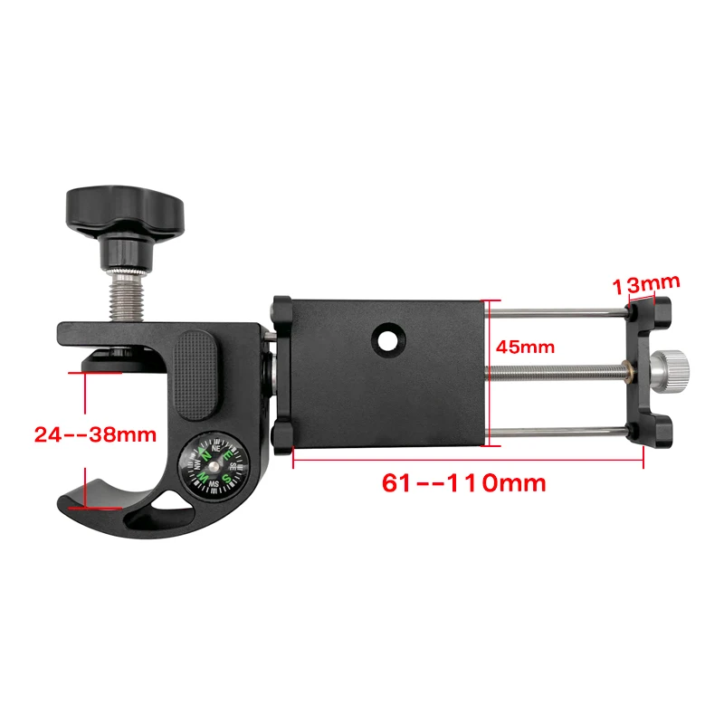 

Кронштейн с компасом, держатель телефона, Полюсный Зажим для GPS для сбора данных, общая станция