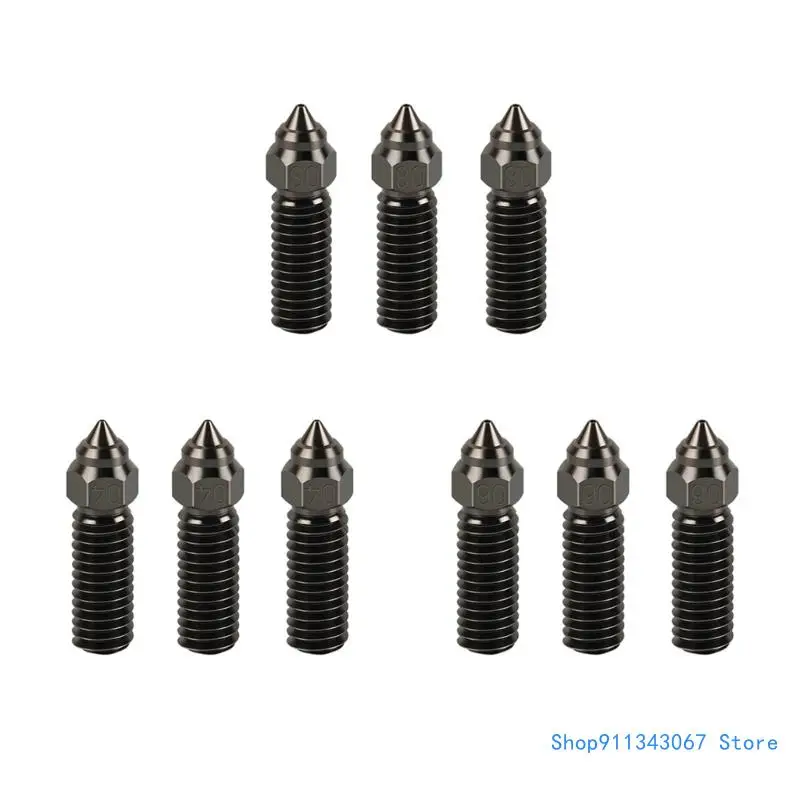 

3PCS 3D Printer Nozzles Hardened Steel Nozzle 0.4/0.6/0.8mm for K1/K1Max Drop shipping