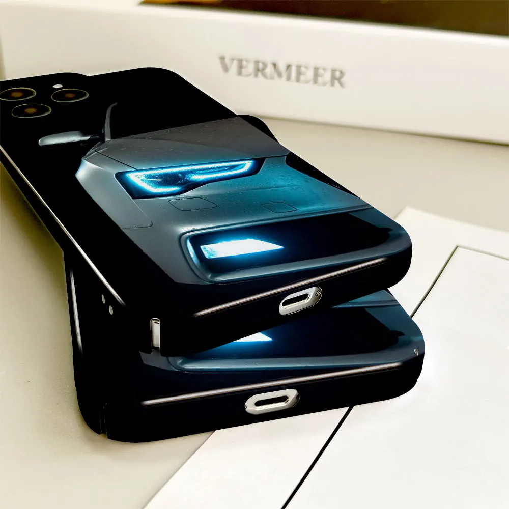 Phone Case For Apple iPhone 14 13 12 11 Pro Mini XS X Max XR SE 8 7 6S 6 Plus Full Printed Hard Film Case Suit Thug Car A-AUDI