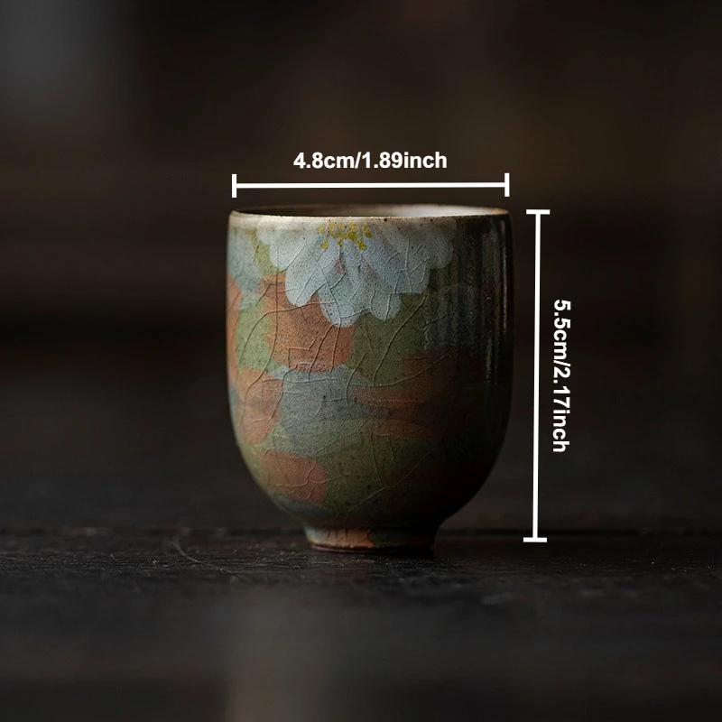 

Японские Ретро Чайные чашки Ручная роспись Керамические мастер-чашки Китайская кунг-фу Чайная чашка Ретро Винтаж Бытовая дегустационная кружка Чайная церемония