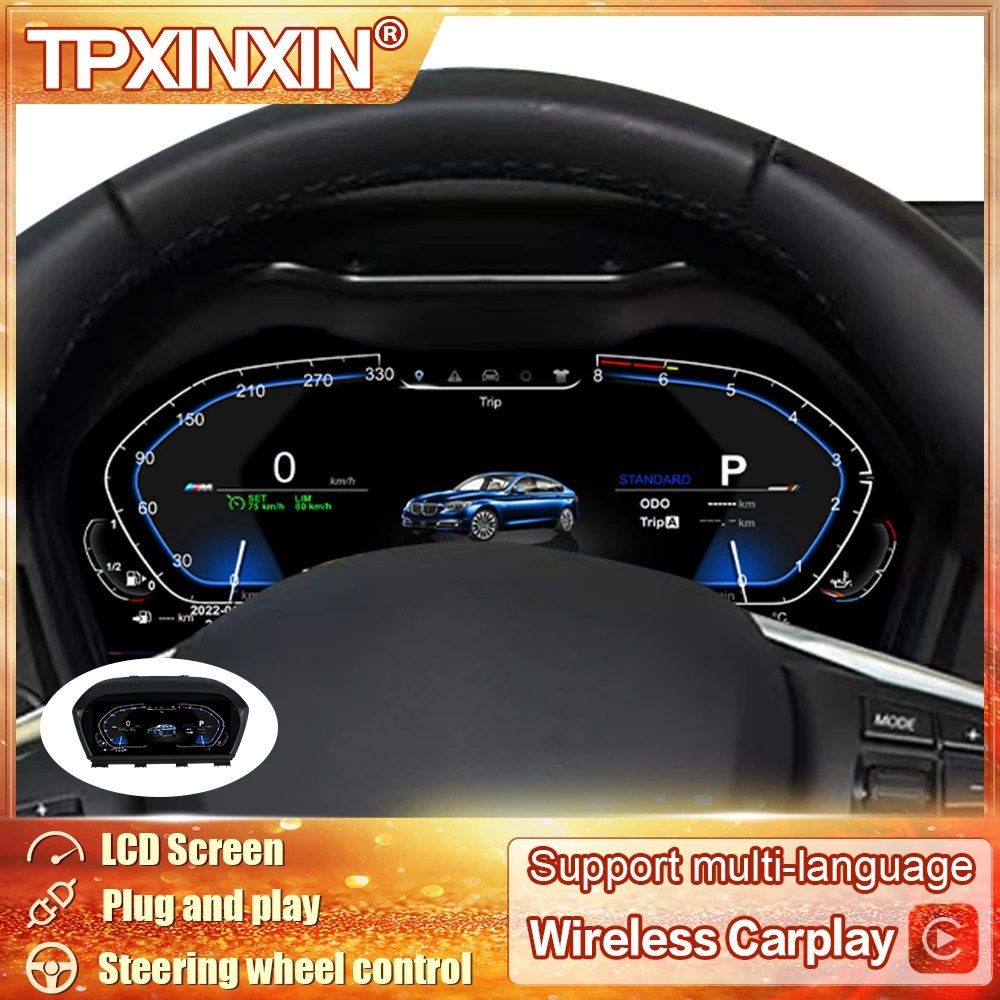 

Цифровой ЖК-дисплей Virtual Cluster Cockpit для BMW 1 2 серии X1 X2 F20 F52 F22 F45 F48 F49 F39 Измерители скорости панели приборной панели 12,3 дюйма