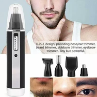 4 in 1 rechargeable men electric nose ear hair trimmer painless women trimming sideburns eyebrows beard hair clipper cut shaver