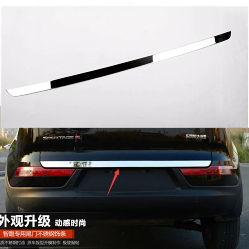 

Stainless Steel Rear Trunk Tailgate Tail Gate Trim Cover FOR 2011 2012 2014 2015 KIA SPORTAGER Molding Garnish