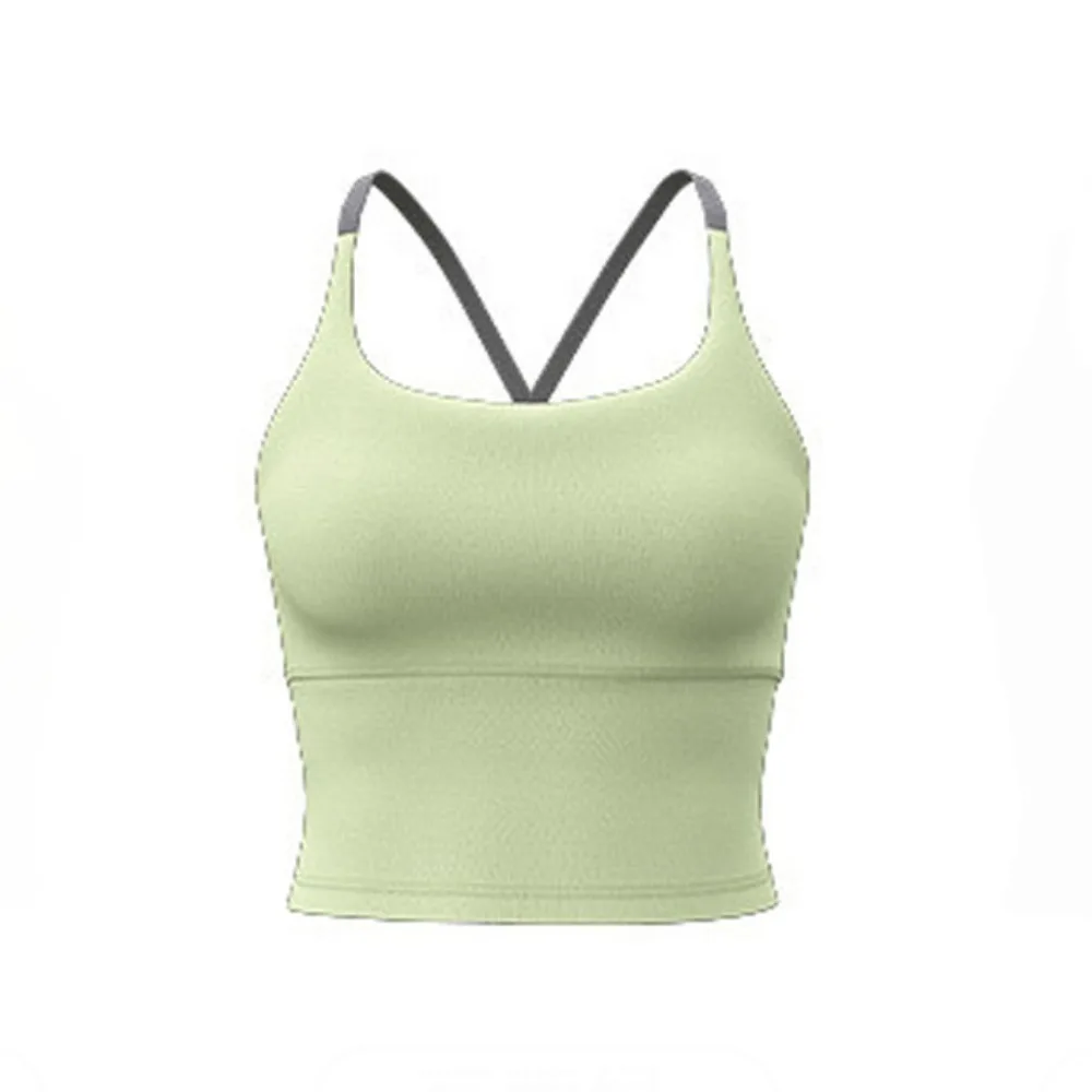 Топ спортивный для йоги бюстгальтер нижнее белье с накладками груди красивой