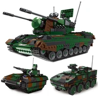 ww2 military technical tank mammut truck rocket cannon armored car constructor sets building blocks moc bricks montessori toys