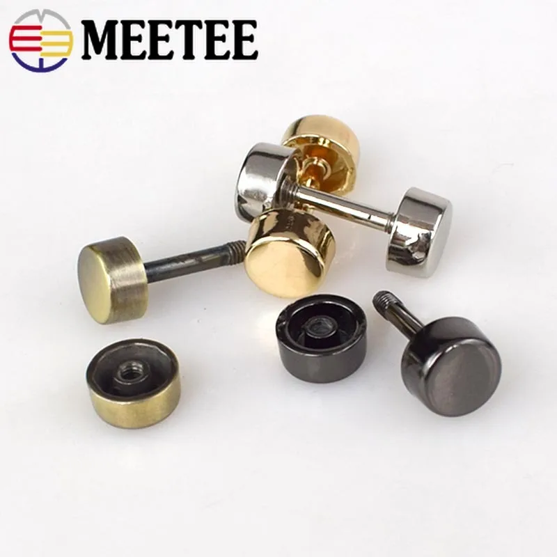 10 шт. Meetee металлические пряжки съемные колеса винт Пряжка Сумка ремень Ремонтный