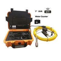 7 wifi meter counter dvr recording function pipe inspection camera ip68 drain sewer pipeline industrial endoscope androidios