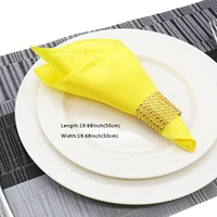 10pcs satin heavy duty dinner table napkins for restaurant kitchen dining wedding baby shower party banquet events
