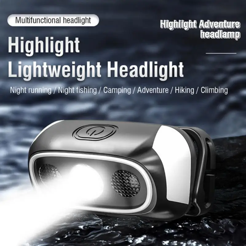 

Налобный фонарь для бега, яркий, водостойкий, IPX4