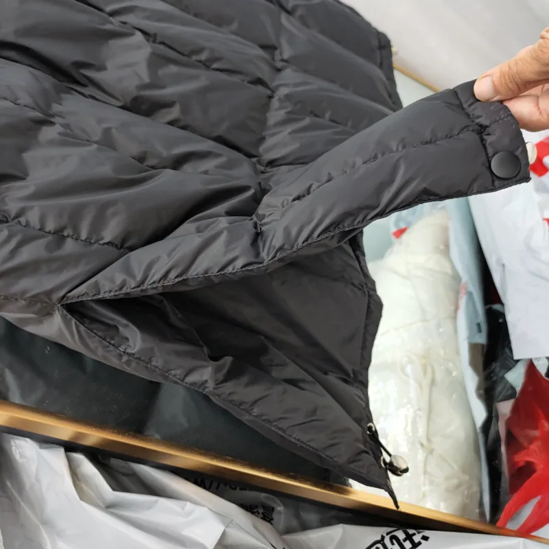 Women White Duck Down Long Jacket Loose Oversized Hooded Coat Autumn Winter Outerwear 2022 Down Coats Casual Long Clothes Female