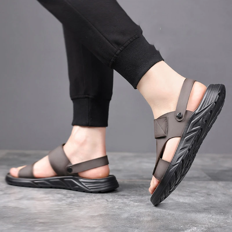 Мужские сандалии Oulylan из искусственной кожи мужская обувь летние мужские модные