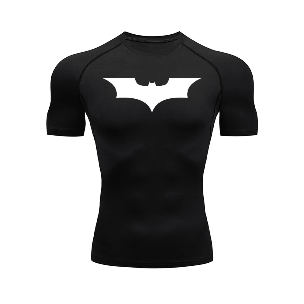 Мужские Спортивные Компрессионные рубашки спортивные быстросохнущие дышащие