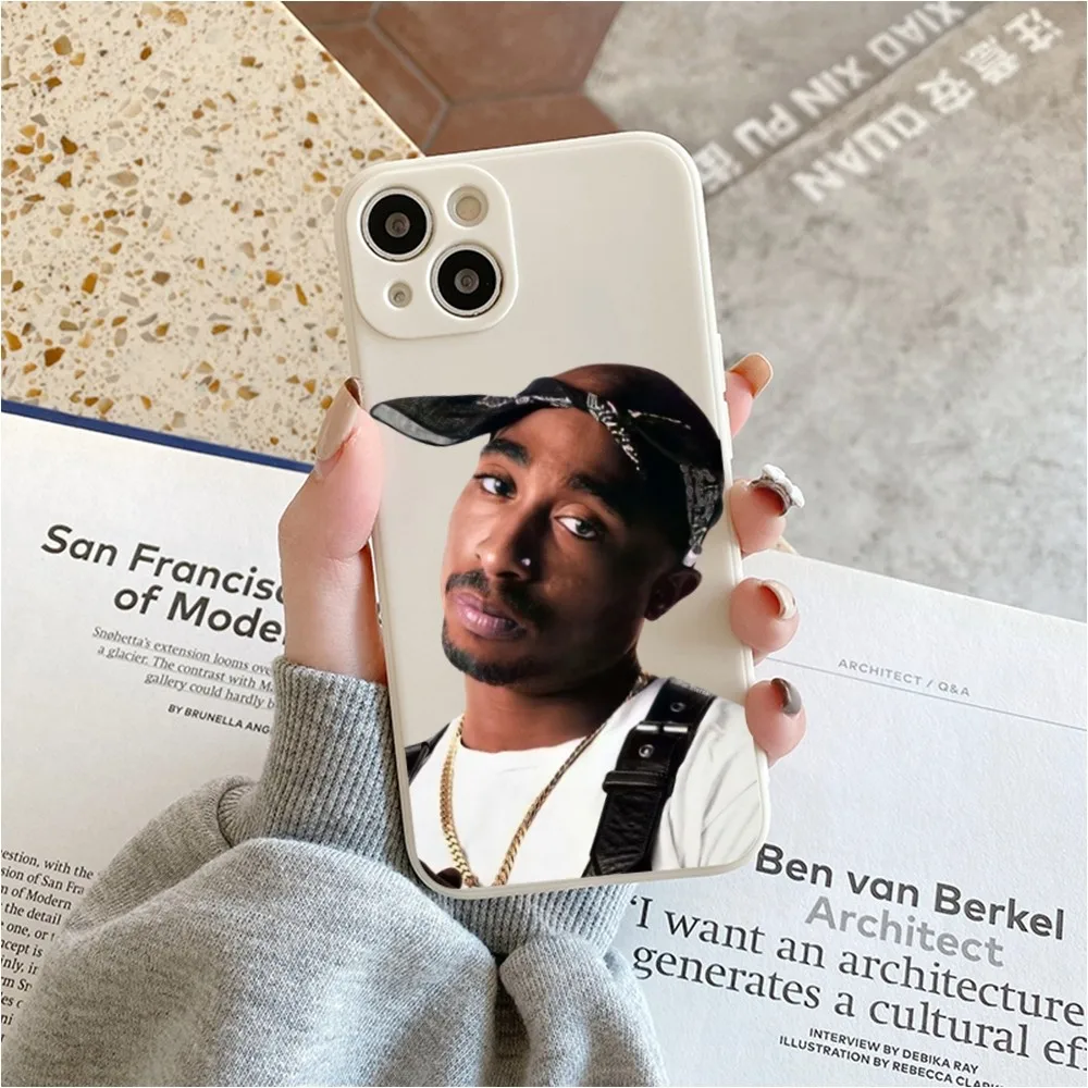 Rip Raper 2pac Phone Case For Iphone 11 13 14 Pro Max X Xr Xs Se2020 12mini White Cover