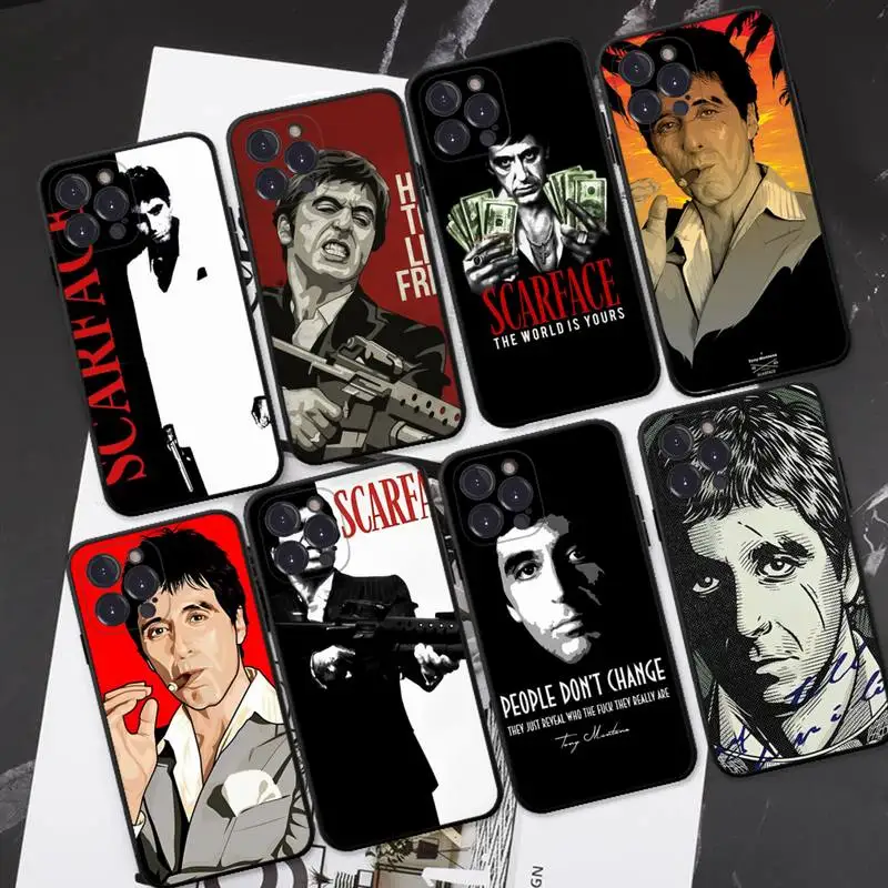 

RuiCaiCa Scarface Movie Phone Case For iPhone 8 7 6 6S Plus X SE 2020 XR XS 14 11 12 13 Mini Pro Max Mobile Case
