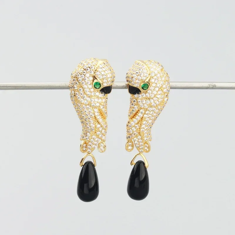 Евро-американские индивидуальные винтажные серьги-гвоздики с изображением