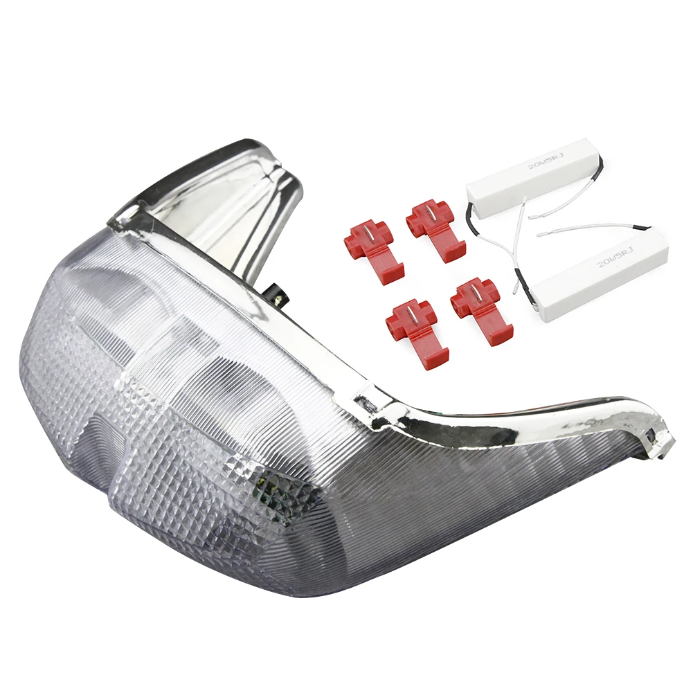 Встроенный светодиодный задний фонарь для мотоцикла указатели поворота мигалка