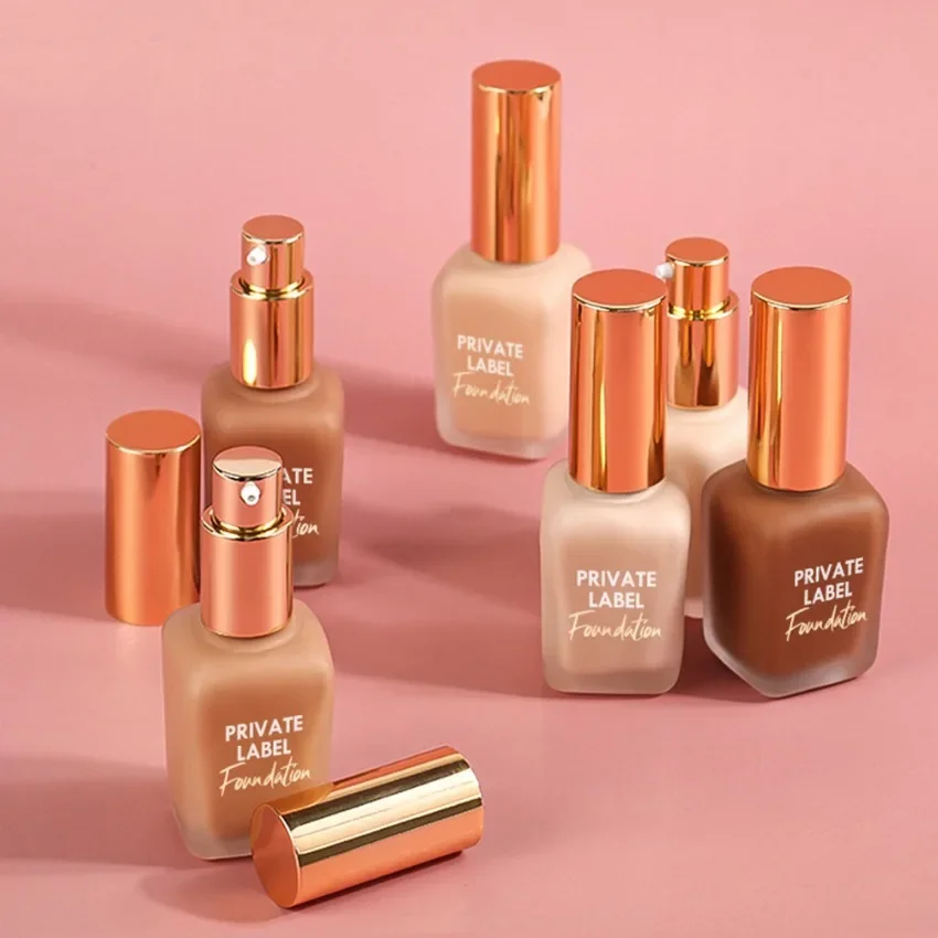 Фирменная торговая марка 35 мл Жидкая основа для макияжа натуральный стойкий