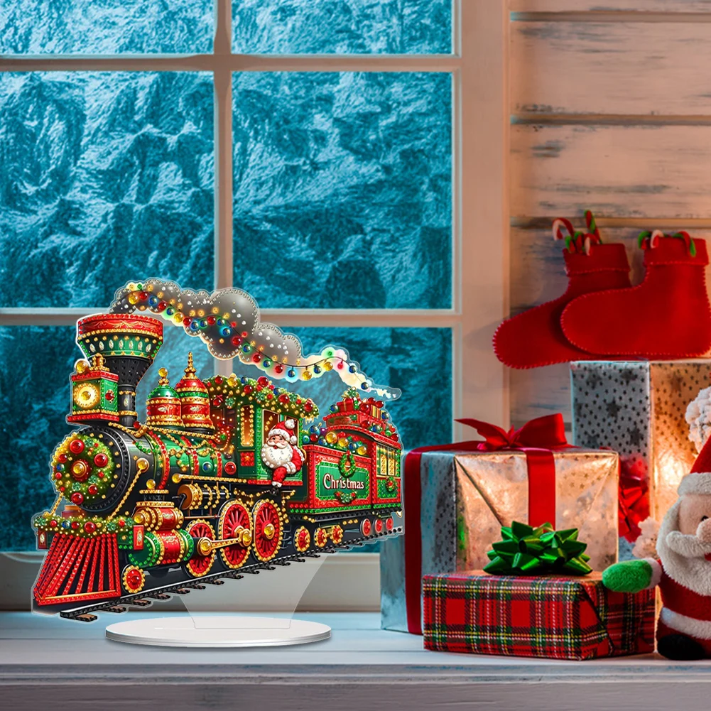 Рождественский дом Алмазная картина Настольные украшения Набор 5D DIY Алмазное