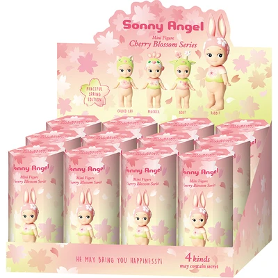 

Sonny Angel Kawaii Spring Cherry Blind Box Rabbit Sakura Angel Hand Puppet Mini Doll Ornament Children's Toys Gifts