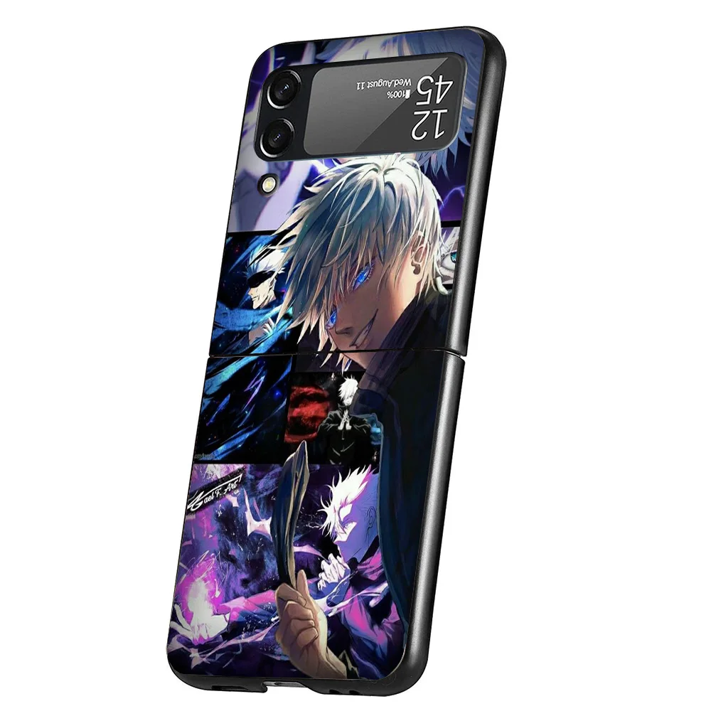 Фото Чехол для телефона Kaisens Jujutsus Gojo Satoru, чехол для Samsung Galaxy Z Flip 6 5 4 3 5G ZFlip6 ZFlip5 ZFlip4 ZFlip3, черный твердый тренд №4