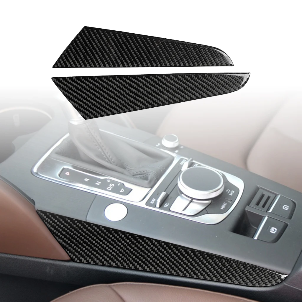 Углеродное волокно боковая панель консоли декоративная рамка крышка наклейки