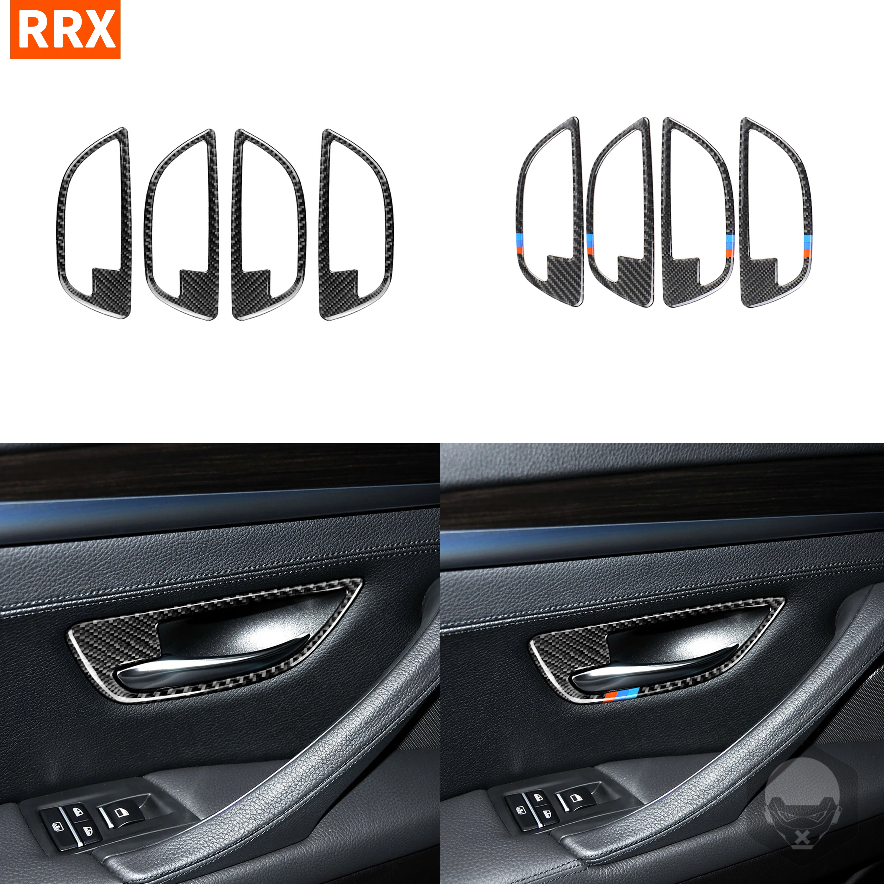 

Для BMW F10 5 серии 2011 2012 2013 2014 2015 2016 2017 углеродное волокно внутренняя ручка отделка дверная чаша наклейки автомобильные аксессуары