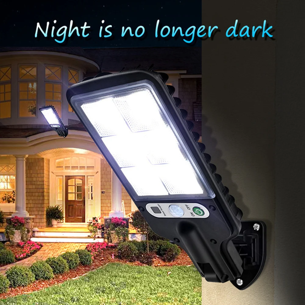 

Outdoor Solar Road Lamps Pathway Waterproof 3-Modes Motion Sensor Wall Lights Multifunction Night Solar Garden Light