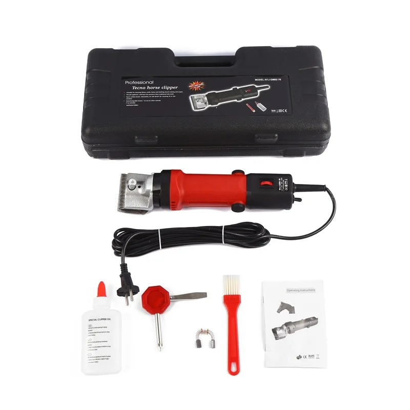 Электрическая машинка для стрижки лошадей, мощная машинка для стрижки, 690 Вт, 6 скоростей, регулируемые, ножницы Equine, 110 В/220 В