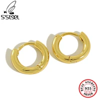 ssteel 925 sterling silver hoop earring fine jewelry minimalist gothic designer valentines day gift for women body accessories