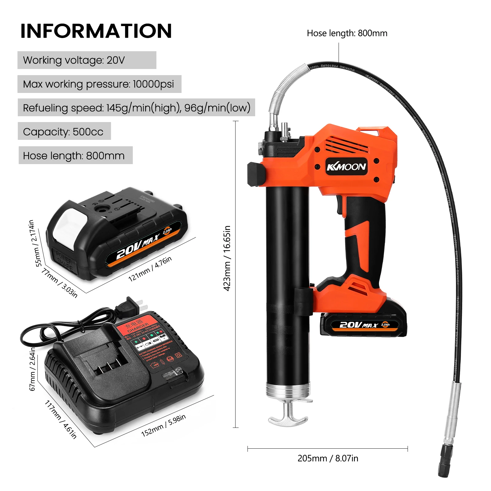 KKmoon S88 беспроводной Перезаряжаемый Электрический фотоаэрограф распылитель