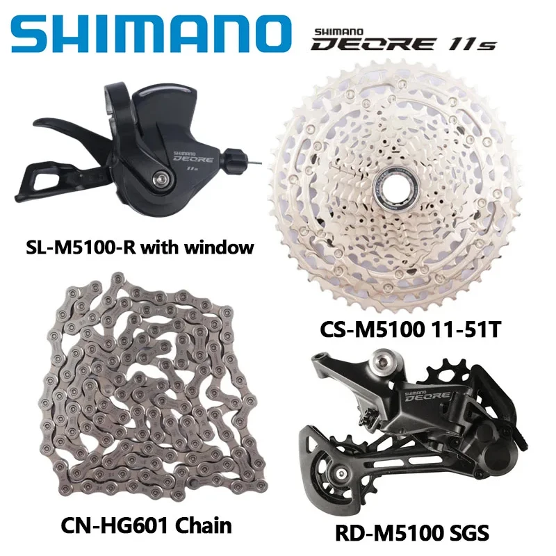 SHIMANO DEORE M5100 M5120 11 скоростной групповой набор MTB горный велосипед переключатель