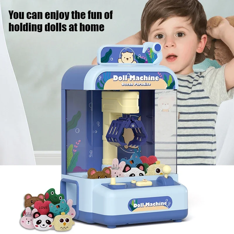 Игрушки коготь аркадный кран маленький бытовой игровой автомат с