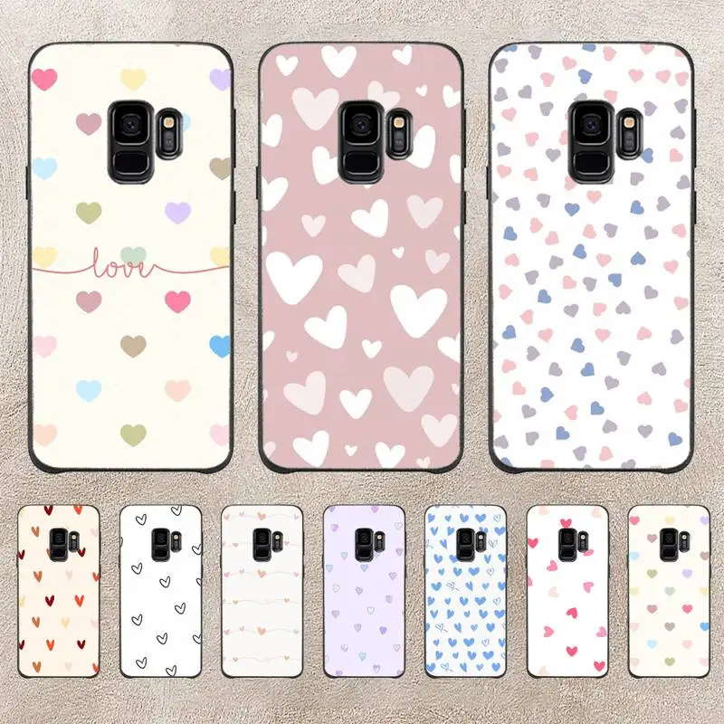 

Cute Cartoon Love Heart Phone Case For Samsung Note 8 9 10 20 Note10Pro 10lite 20ultra M20 M51 Funda Case